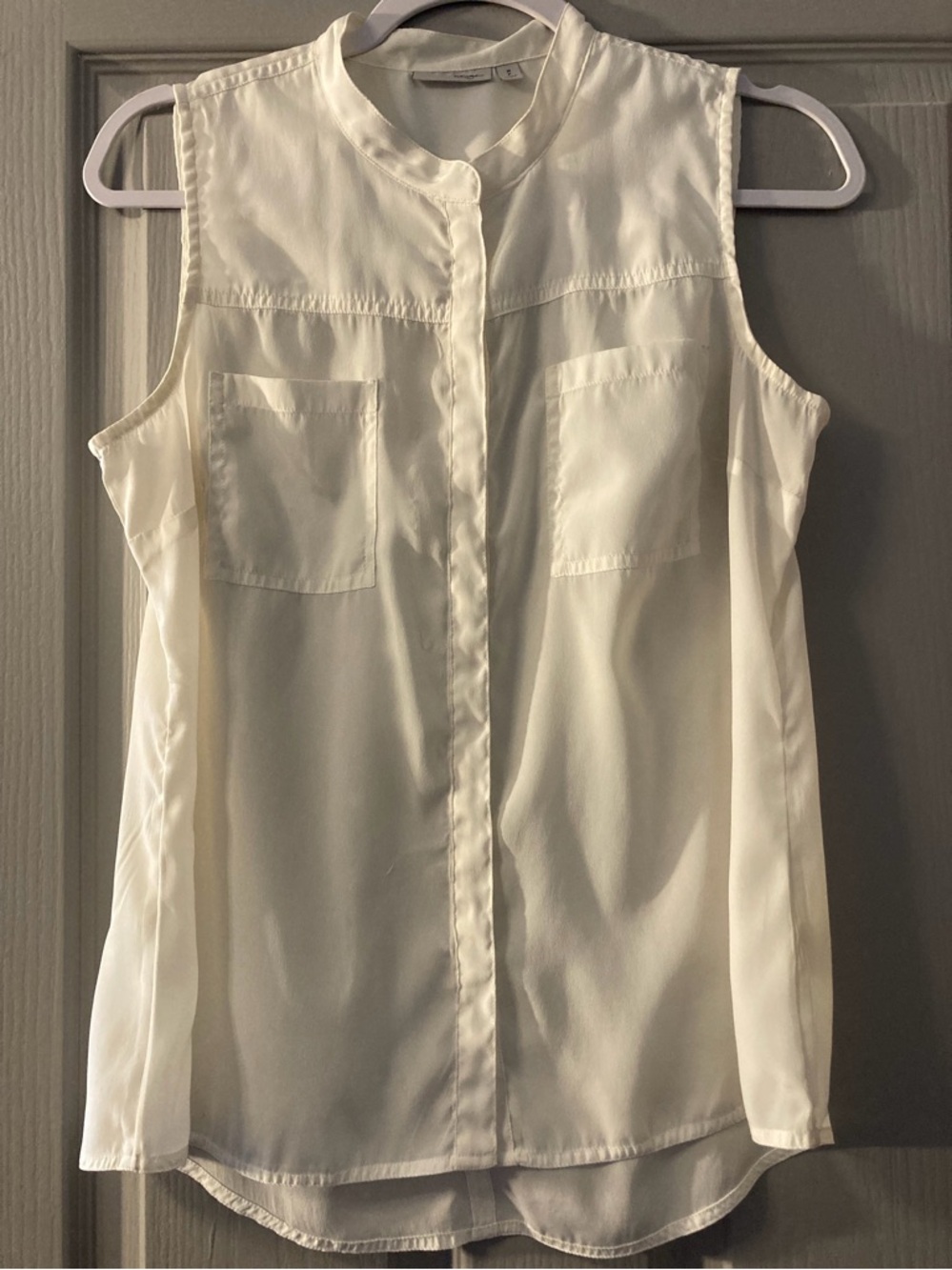 Halogen Cream Sleeveless Top